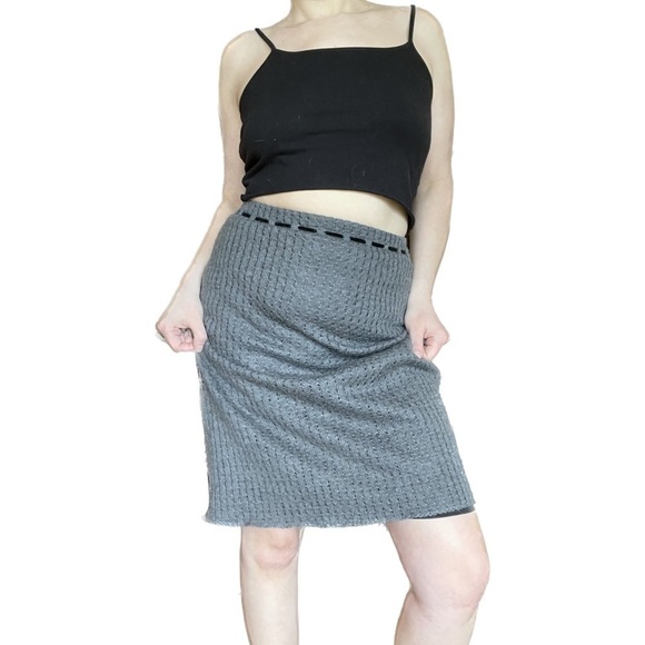 A|X Armani Exchange - knitted pencil skirt with built in lace belt. Size S - Picture 6 of 8